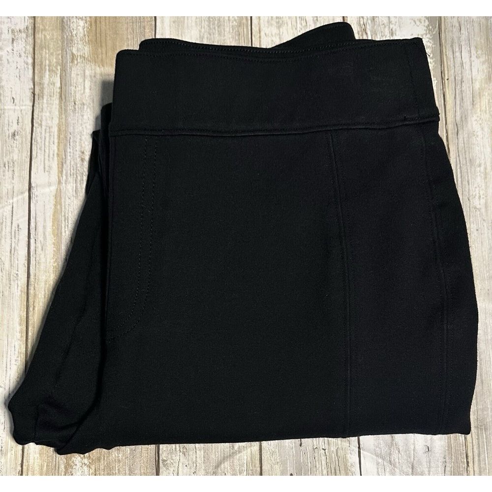 Spanx The Perfect Pant Women's Medium  Black Boot Cut‎ Pull On Yoga Dress Pants